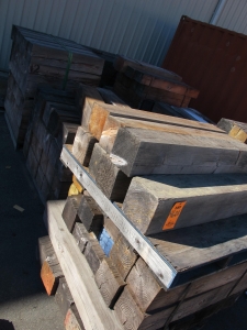 (4 PALLETS) DUNNAGE/CRIBBING 4'L X 8" HE X 8"W. LOADING & HANDLING FEE $15-4601